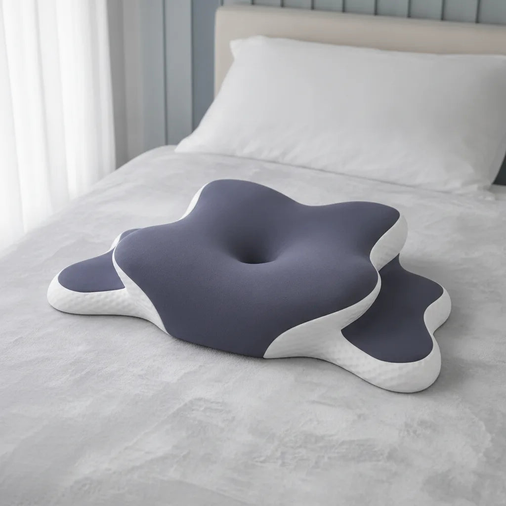 Oreiller cervical ergonomique à mémoire de forme
