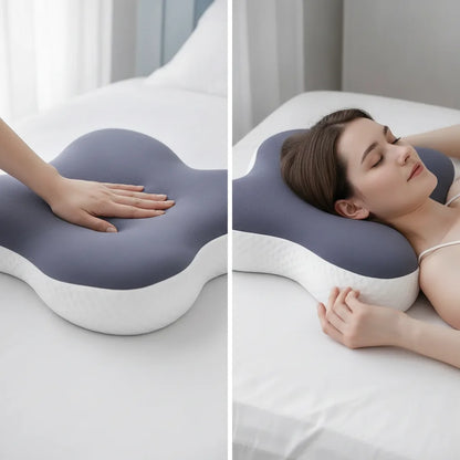 Oreiller cervical ergonomique à mémoire de forme