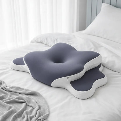 Oreiller cervical ergonomique à mémoire de forme